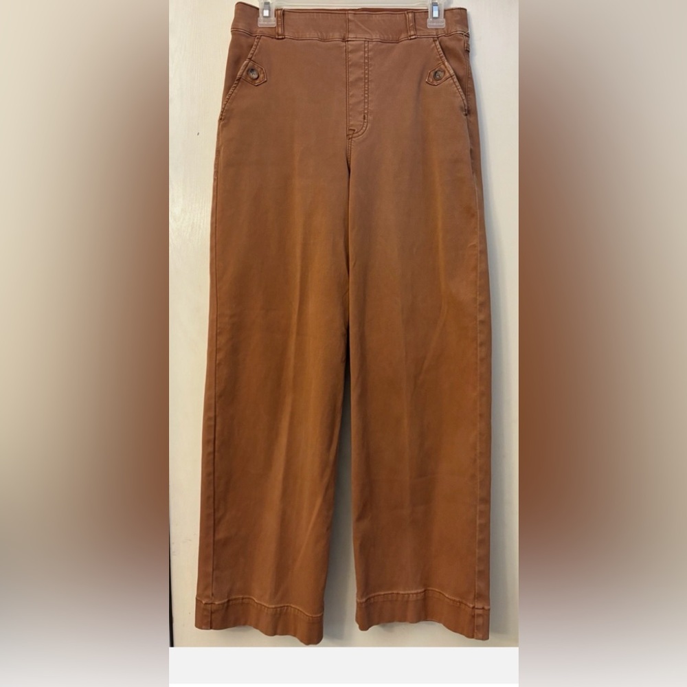 SPANX Stretch Twill Cropped Wide Leg Pant